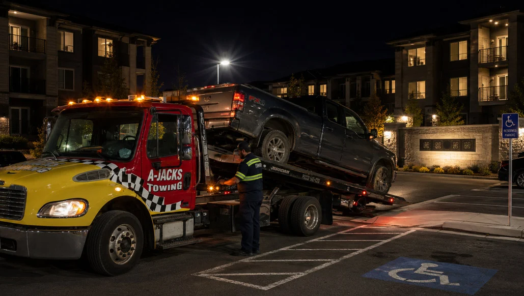 Private Property Impound Towing Pasco Washington A Jacks Towing Flatbed Tow Truck With Truck on Bed