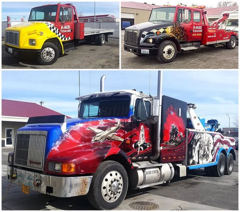 Towing Service Pasco Washington Winter Weather A Jacks Towing Tow Truck Fleet