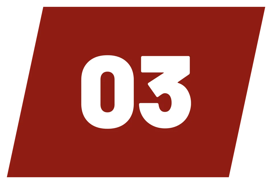 Red number three icon A-Jacks Towing Roadside Solutions